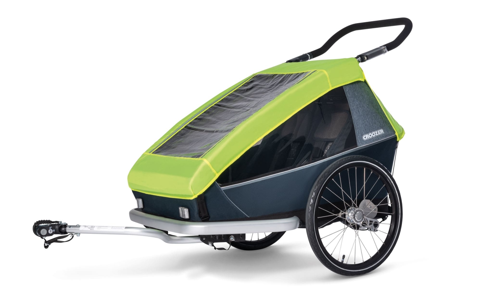 Croozer Regenhoes voor Tweezitters Kid vanaf 2016 | Zijaanzicht | Babyhuys