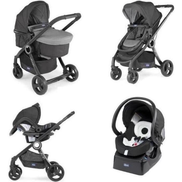 Chicco Kinderwagen Pack Urban Plus Antraciet | Compleet | Babyhuys