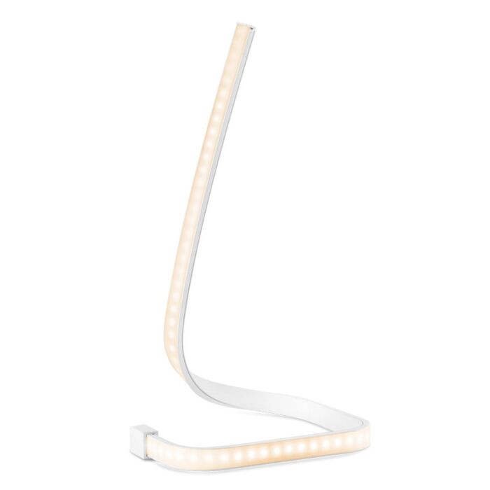 Home Sweet Home LED Swirl Tafellamp - Prachtig Wit Design, 29,2 cm Hoog - Wohi.nl