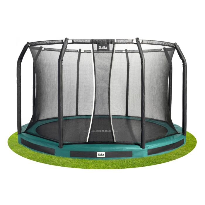 Salta Trampoline Premium Ground met Net - Green - 396 cm (5854G)